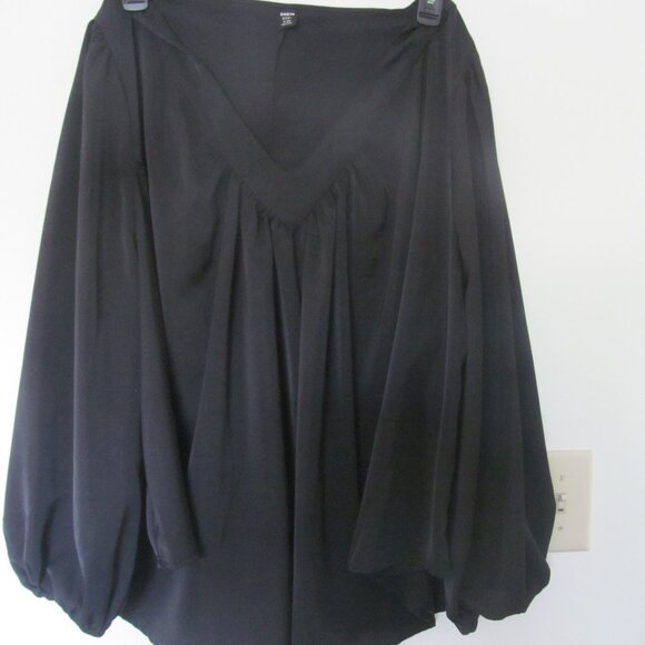 Shein Black Silky Top Size 24/26 - Picture 1 of 2
